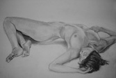 LiangJiang, Age 14, pencil, reclining nude